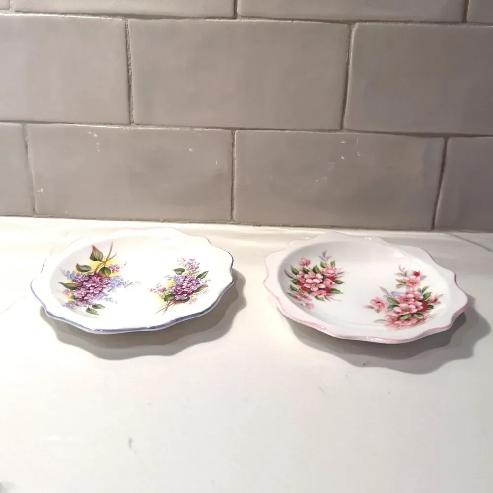 Vintage Royal Albert Blossom Time Coasters Set of 2, Made in England